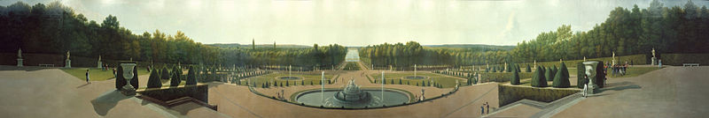 John Vanderlyn Panoramic View of the Palace and Gardens of Versailles